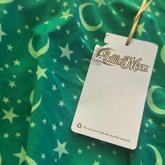 NWT Hot Topic Green Sailor Moon Jupiter Cosplay Skirted Swim Bottoms Size 3X - Picture 7 of 10